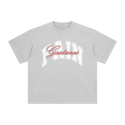 Washed 'Pain Gestures' Logo Tee